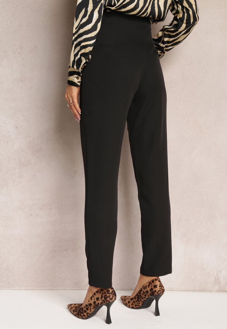 new collection Pantaloni Negri țigaretă Talie înaltă Molfi
