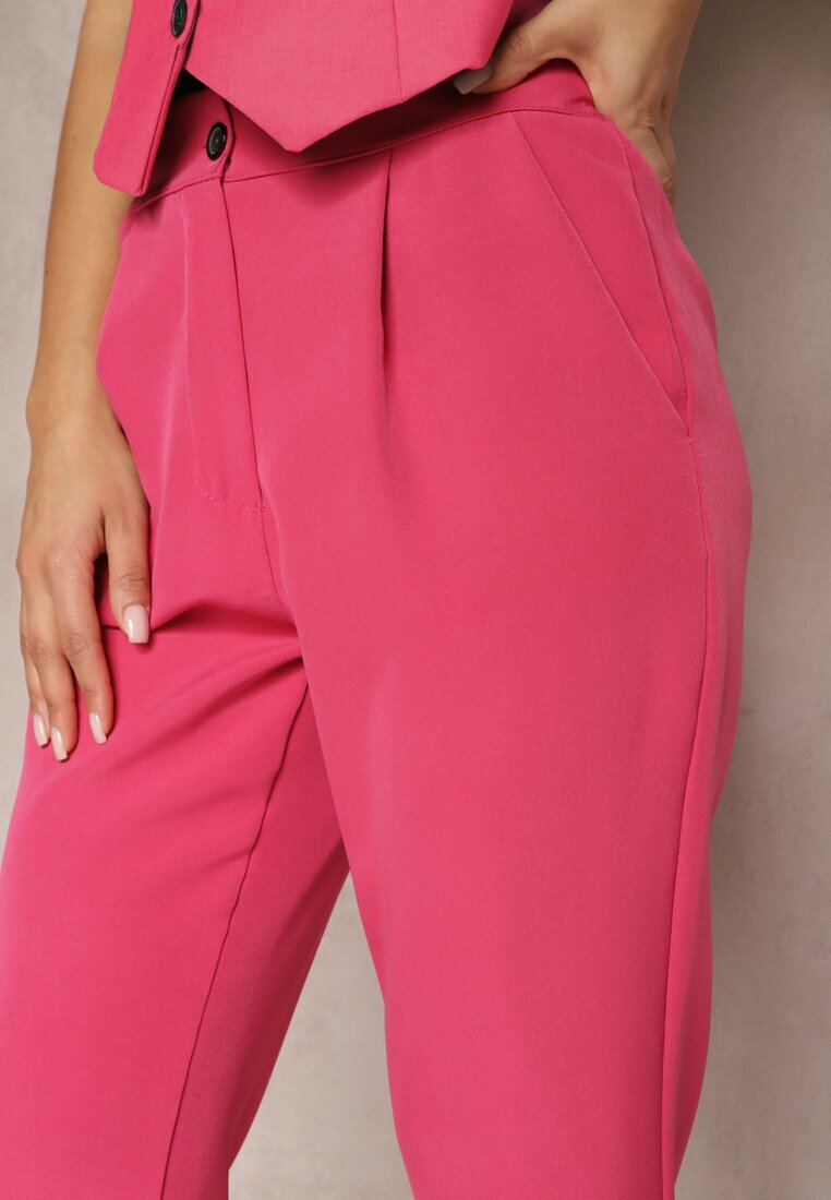 new collection Pantaloni țigaretă Roz închis Zalko