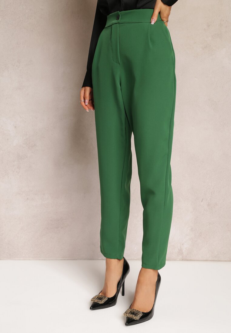 new collection Pantaloni Verde tip țigaretă Zalko