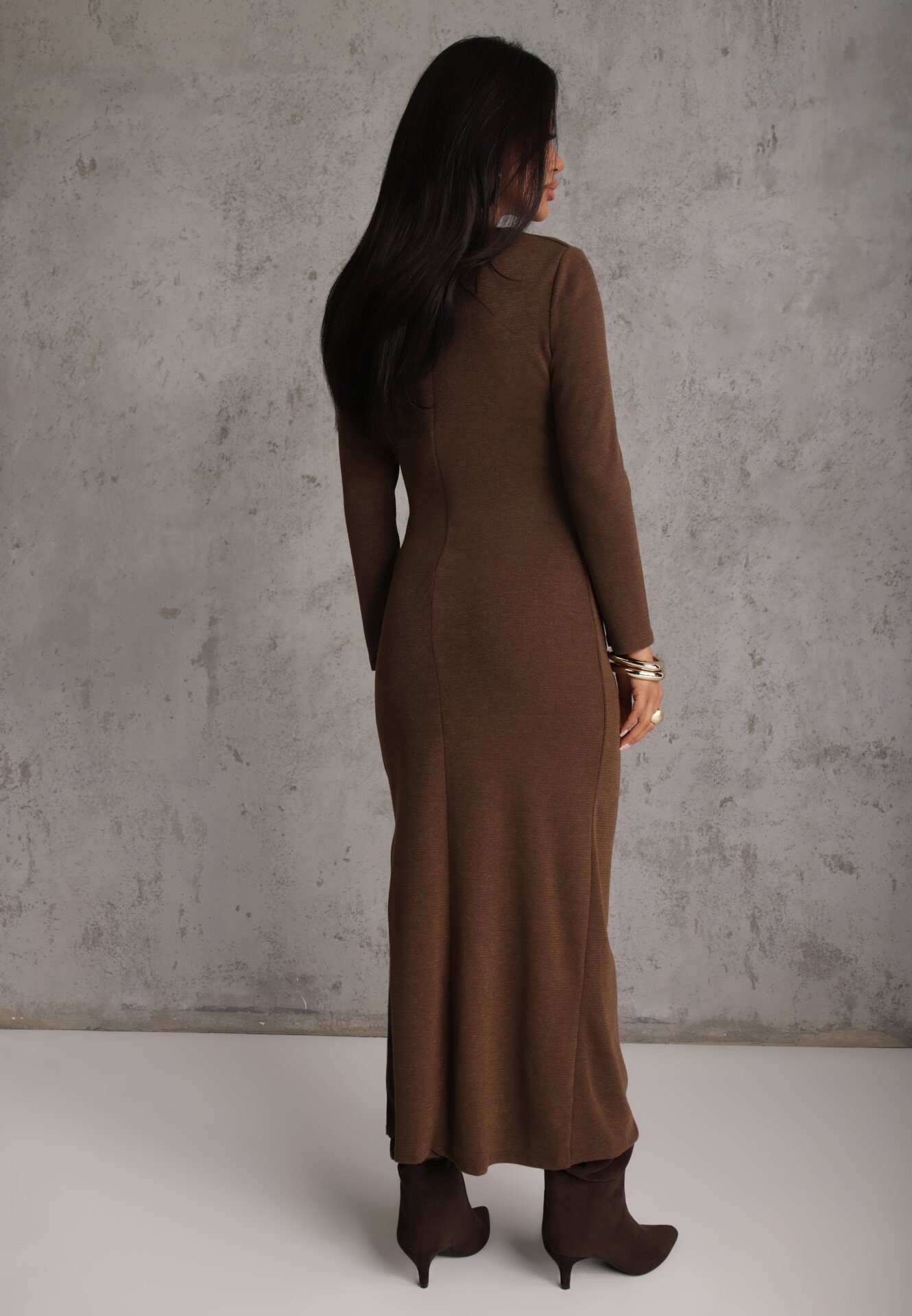 new collection Rochie Maro cu Viscoză Tip Bodycon Decorată pe Lateral cu Aplicație Tizarria