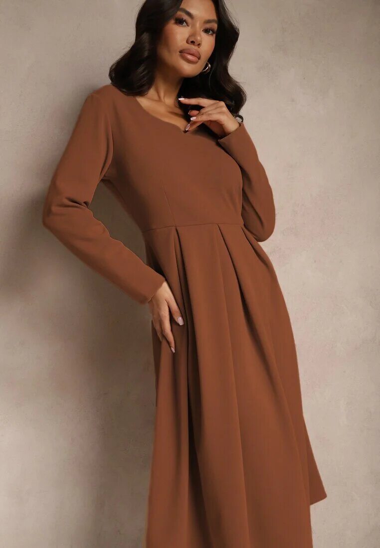 new collection Rochie Maro evazată cu decolteu triunghiular Temivara