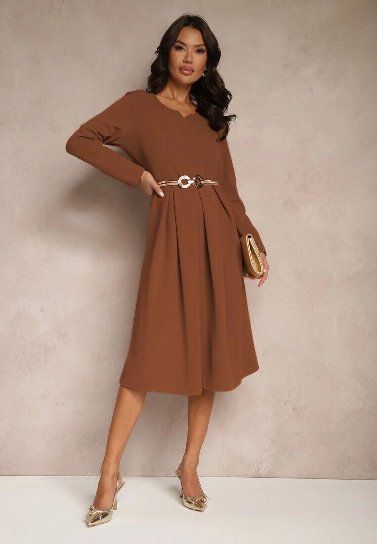 new collection Rochie Maro evazată cu decolteu triunghiular Temivara