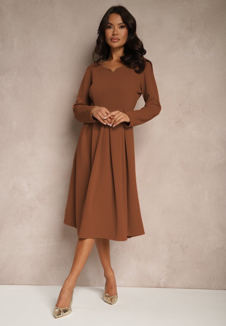 new collection Rochie Maro evazată cu decolteu triunghiular Temivara