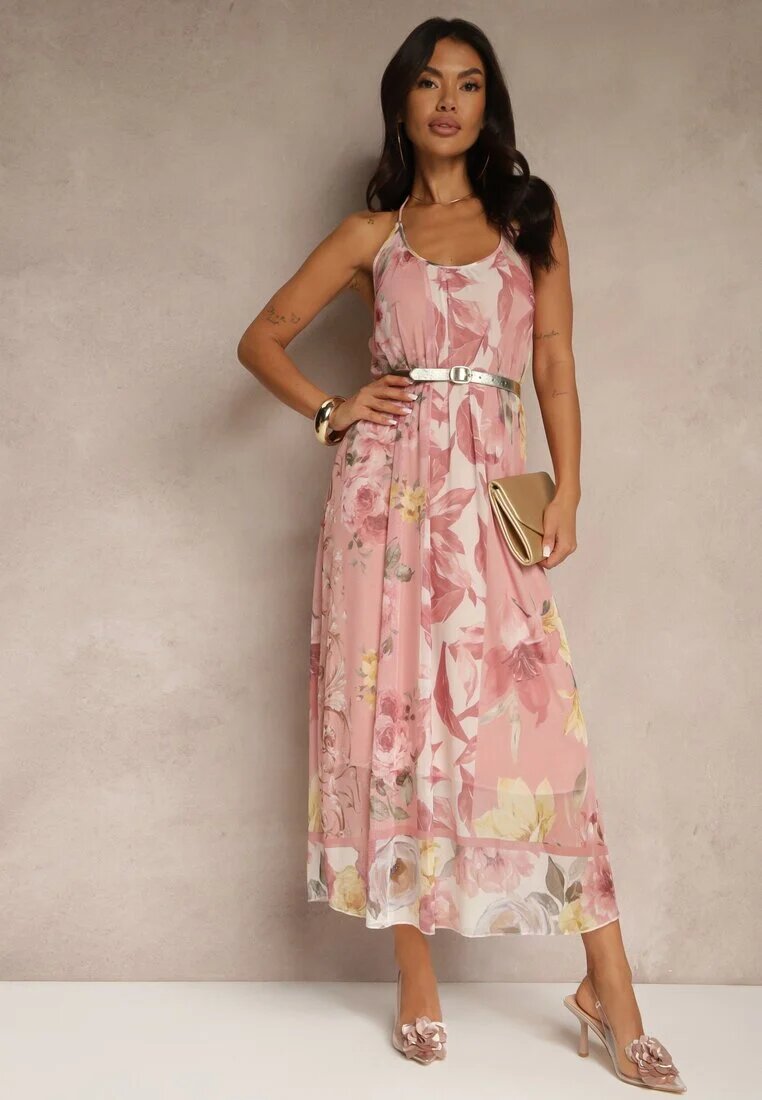 new collection Rochie Rozalie Florală din plasă cu Viscoză Izurelia