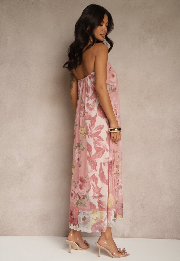 new collection Rochie Rozalie Florală din plasă cu Viscoză Izurelia