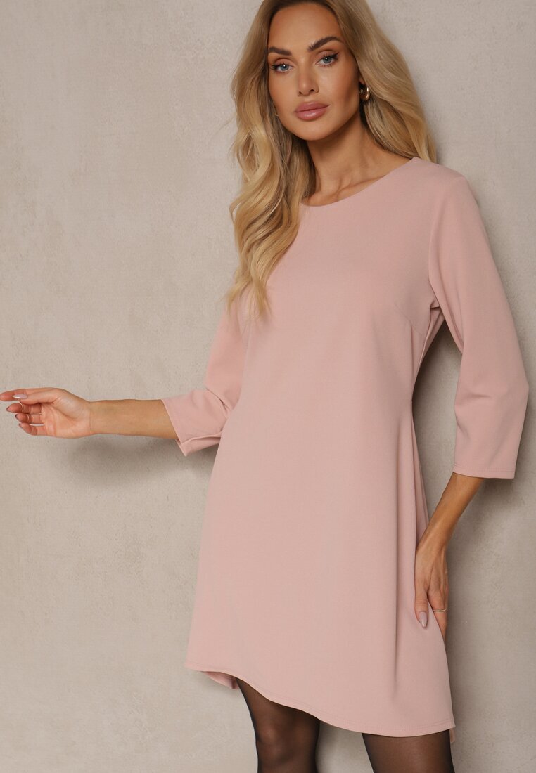 new collection Rochie Rozalie în croi trapez cu spate mai lung Gemivra
