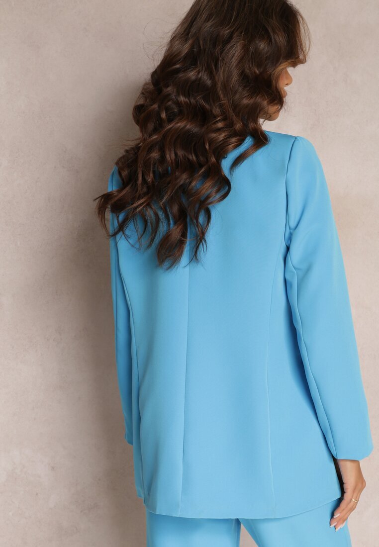 new collection Sacou Albastru La Două Rânduri De Nasturi Tanou