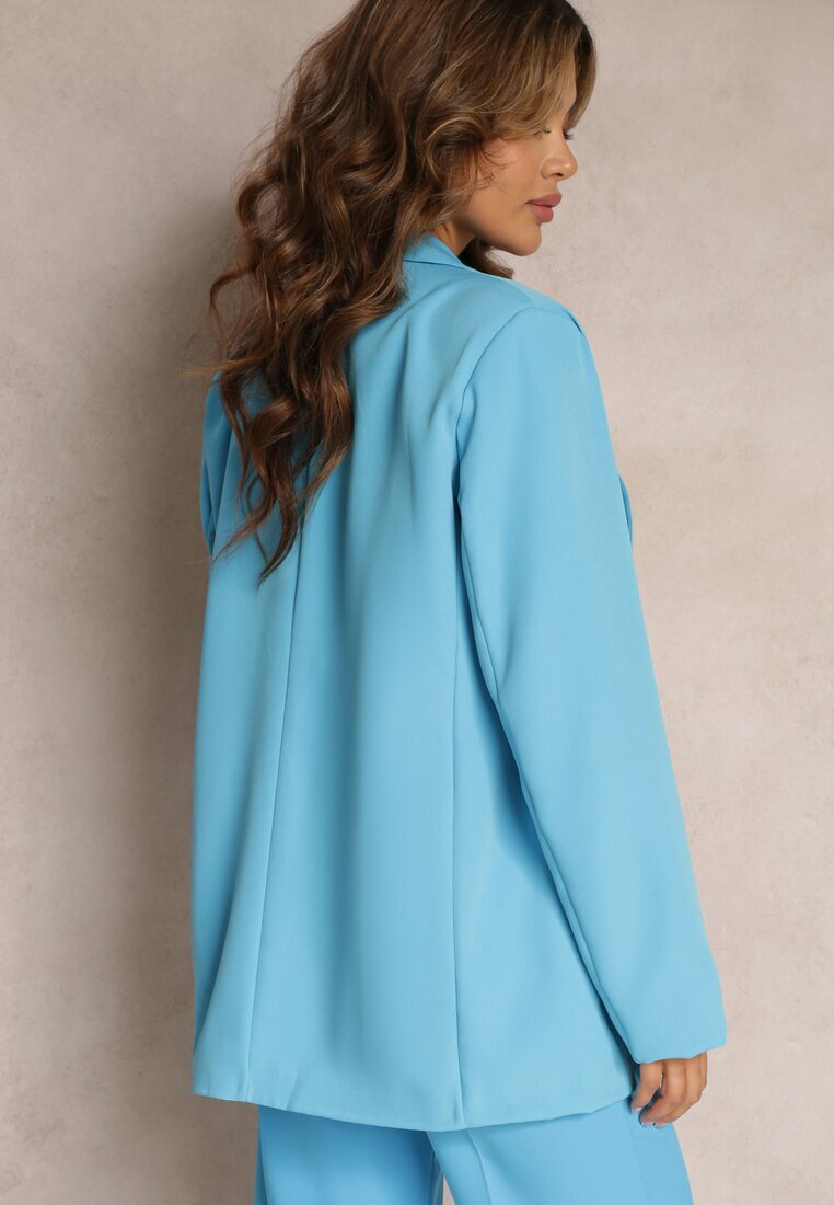 new collection Sacou albastru oversize deschis Charme