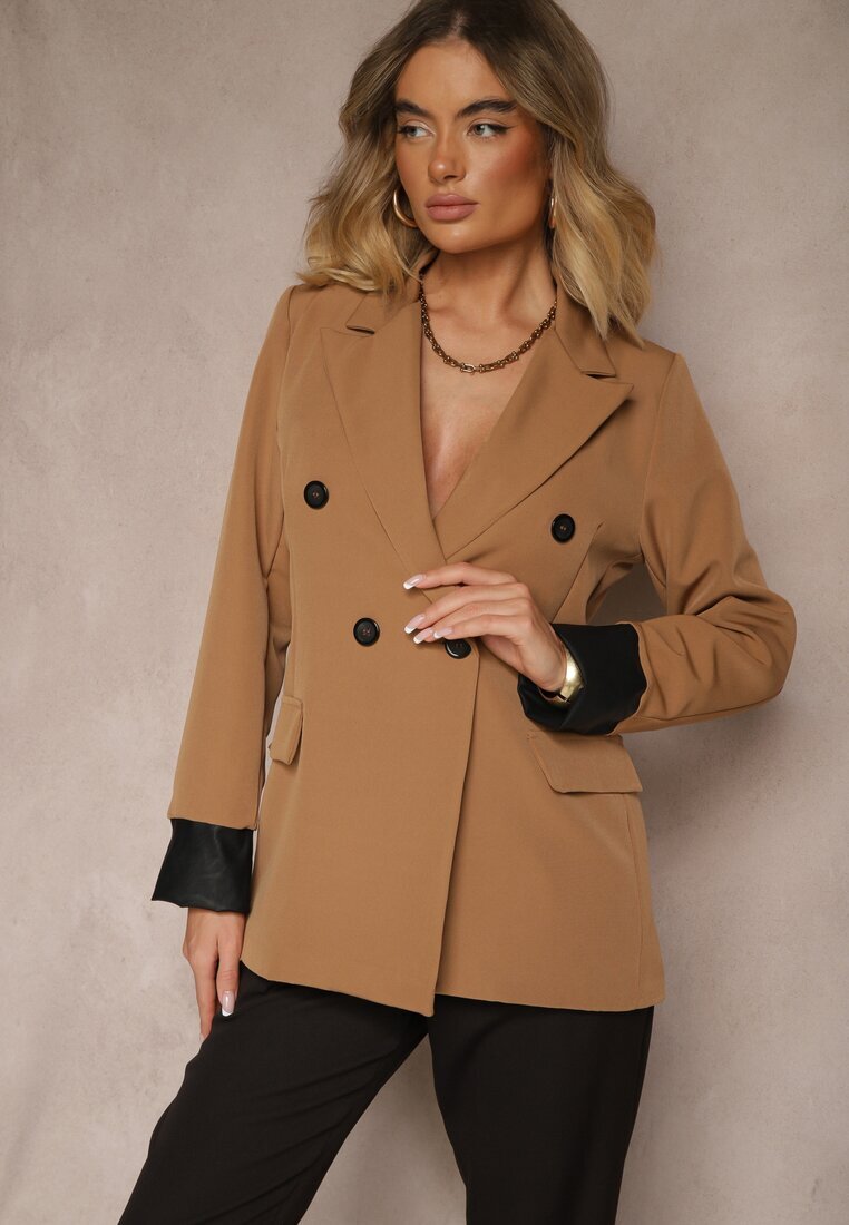 new collection Sacou Cambrat Maro Decorat Cu Revere Evelhiria