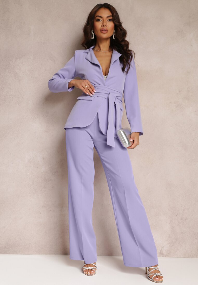 new collection Sacou Mov cu Cordon Legat Actosa