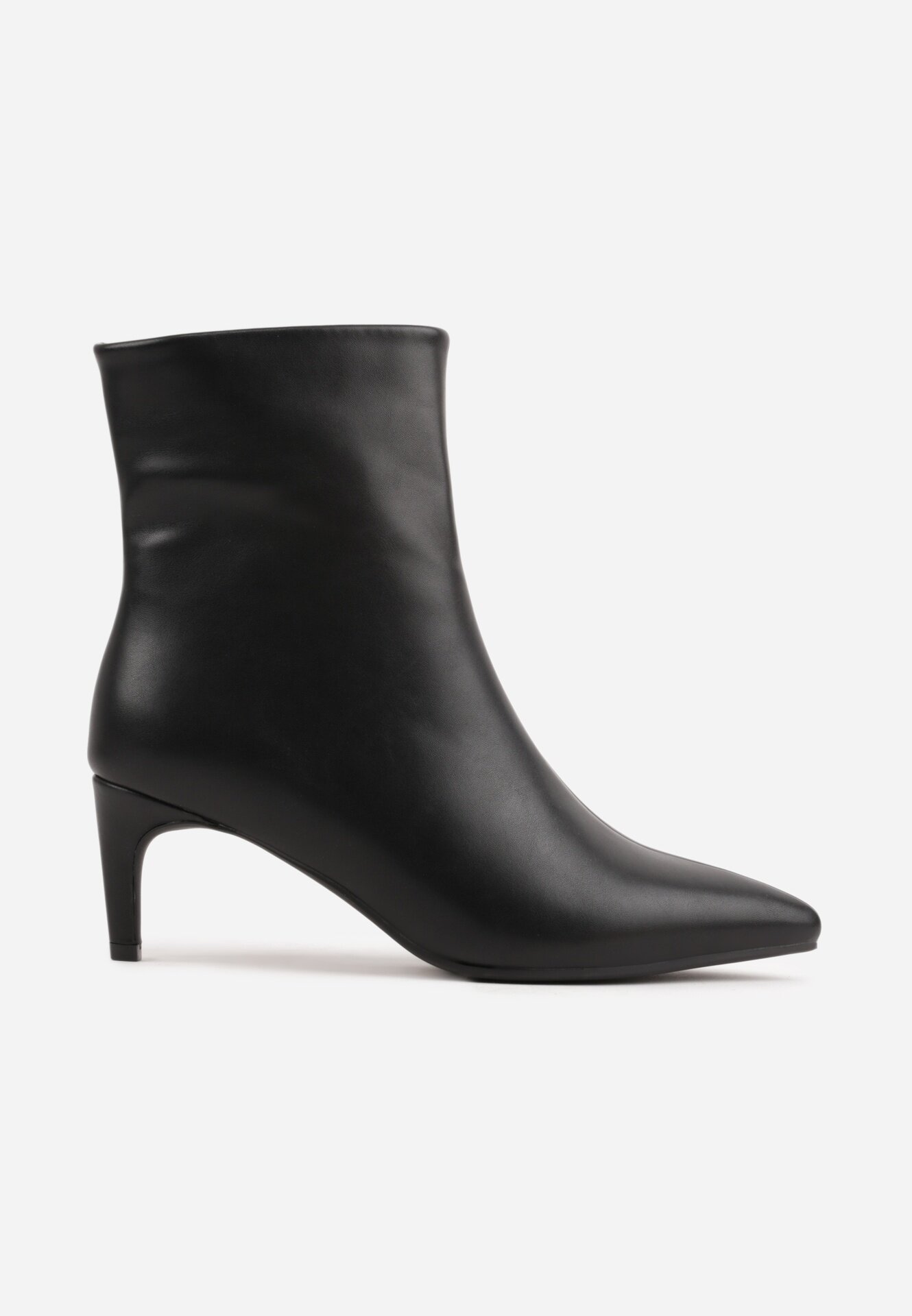 orena paris Botine în stil Basic cu toc mic și vârf ascuțit Odilone Negre