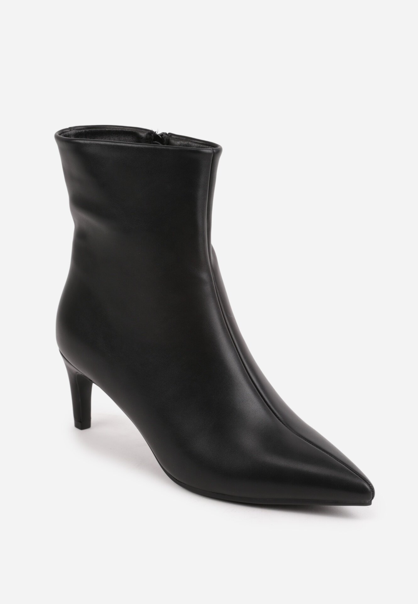 orena paris Botine în stil Basic cu toc mic și vârf ascuțit Odilone Negre