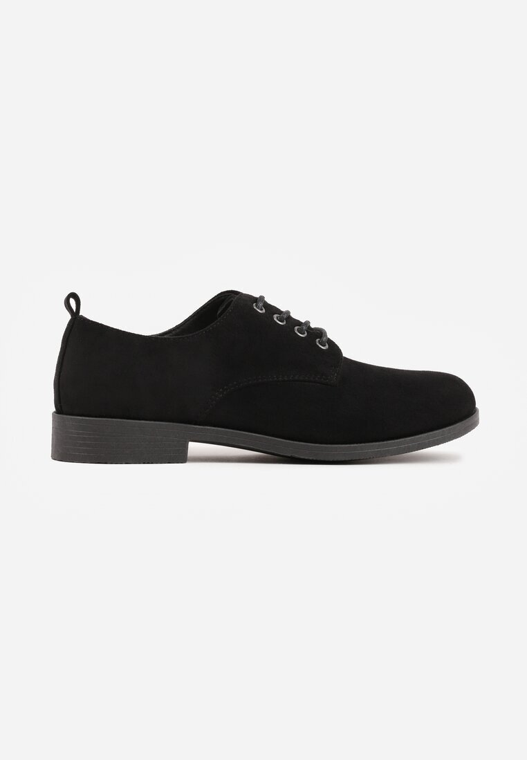  Pantofi Oxford Negri cu șireturi din piele Zatella