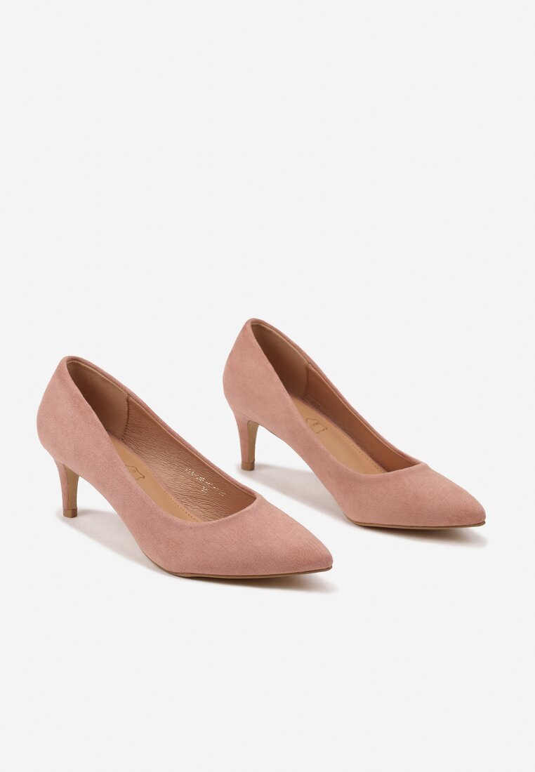  Pantofi roz Vices cu toc stiletto în stil clasic Savora