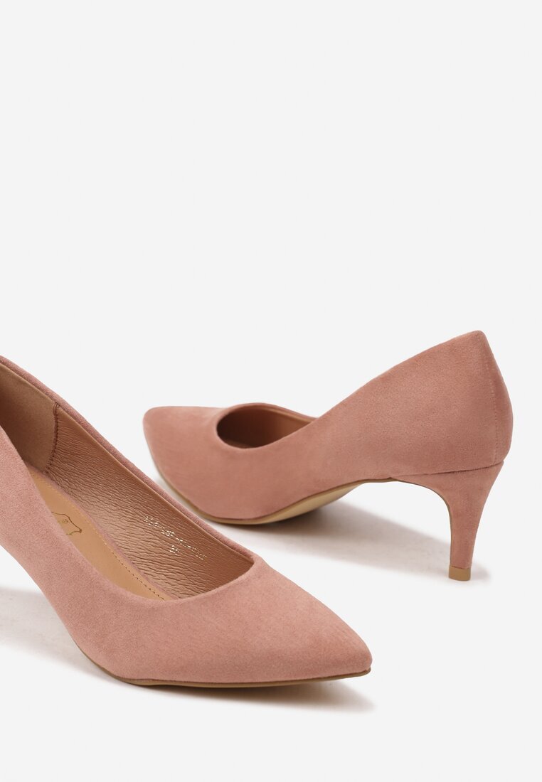  Pantofi roz Vices cu toc stiletto în stil clasic Savora