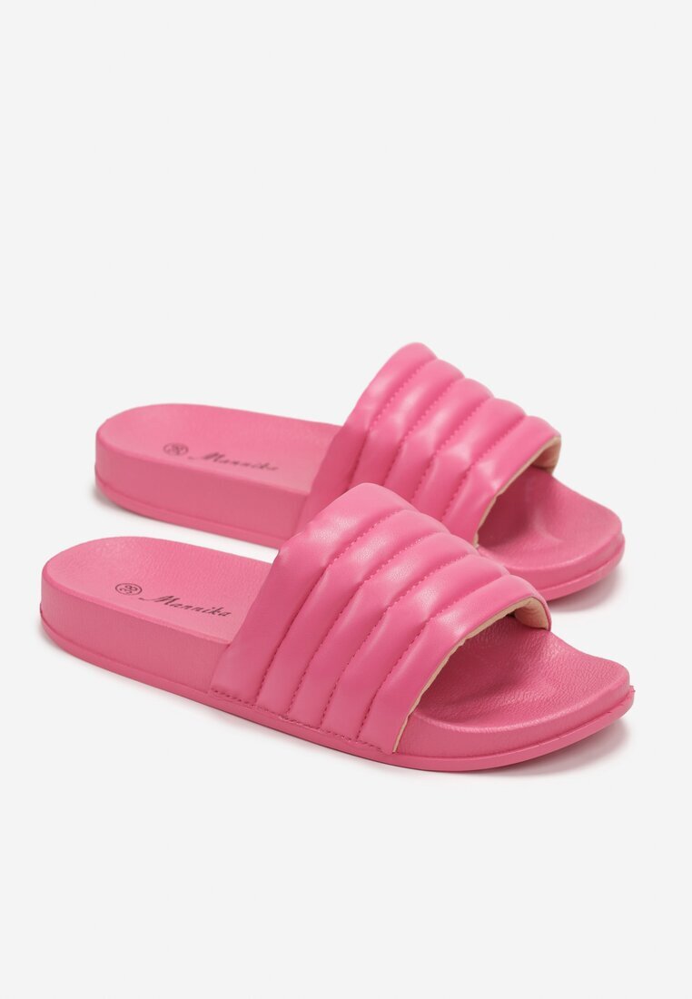  Papuci de piscină Fucsia cu bară lată cu matlasare Tandra