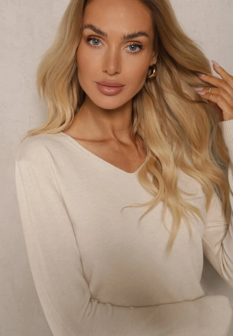  Pulover Eulinevia Bej