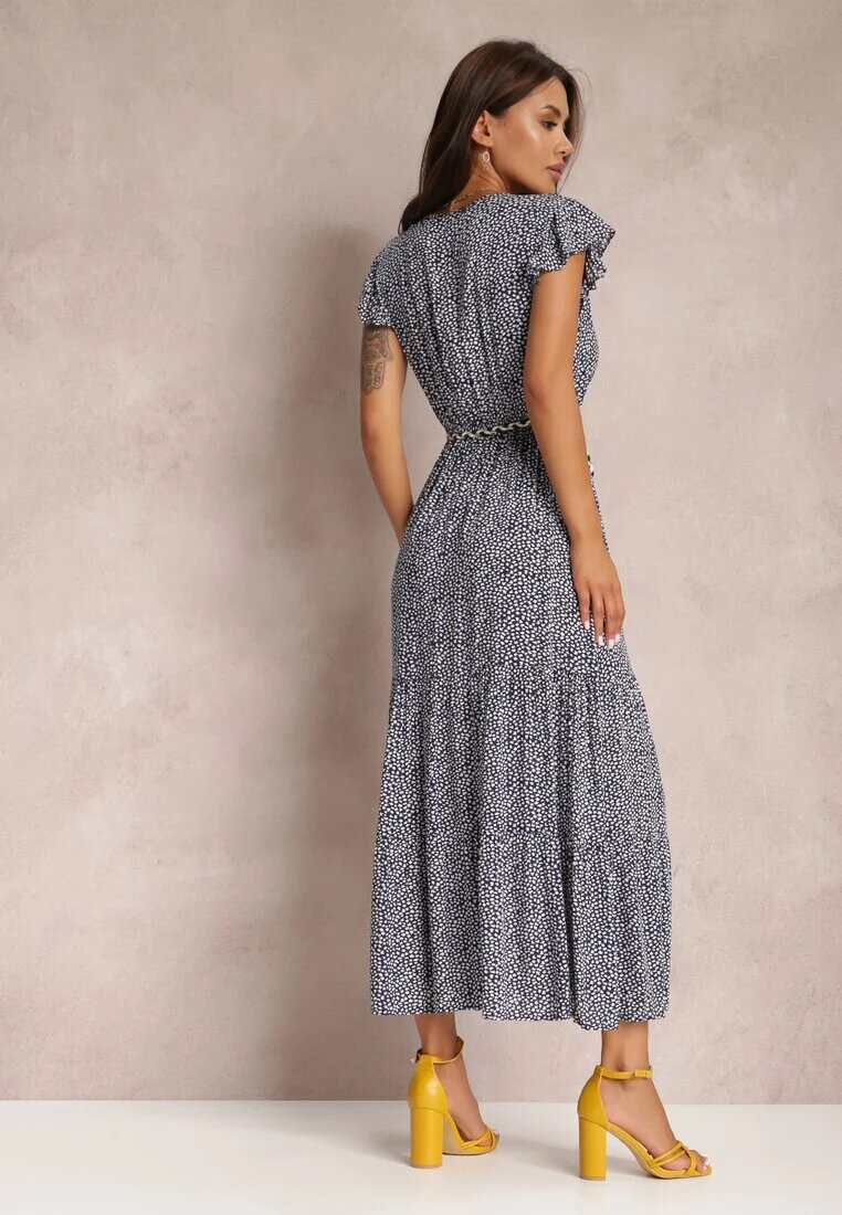 r&f fashion Granatowa Sukienka Tudielle