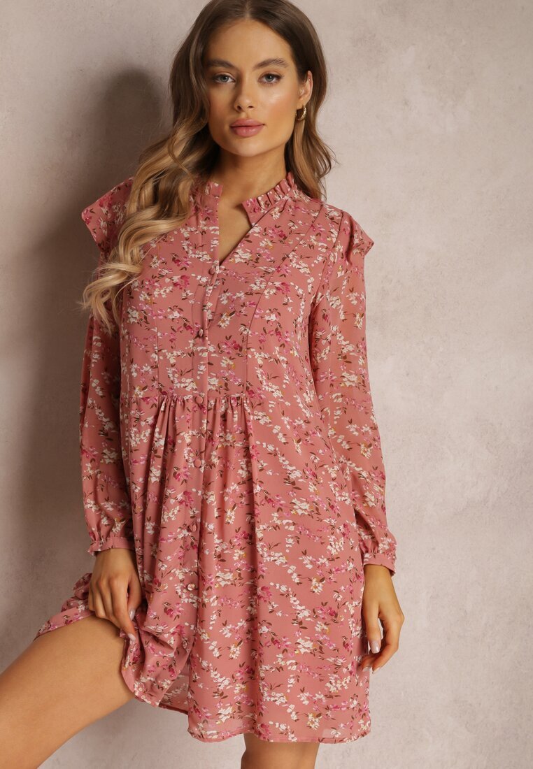 r&f fashion Rochie Roz Cloș cu flori Keilana