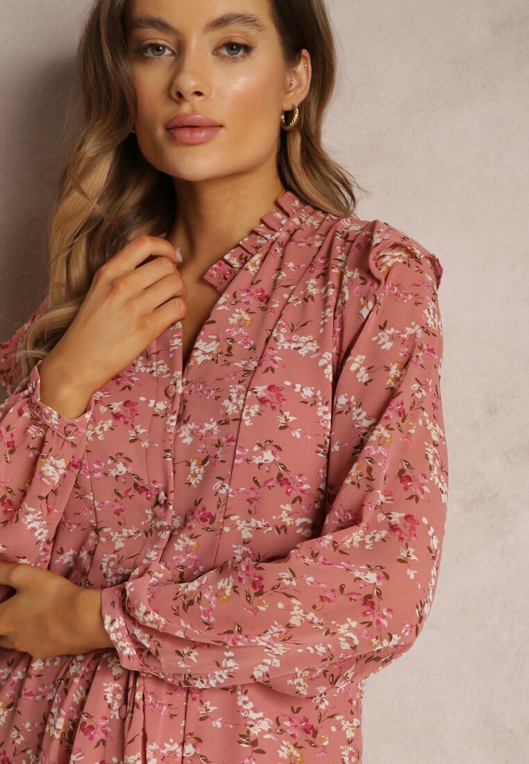 r&f fashion Rochie Roz Cloș cu flori Keilana