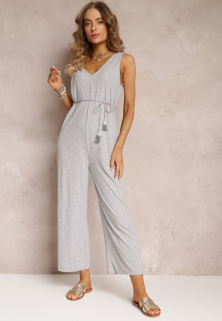 r&f fashion Salopetă Reiată Gri Fără Mâneci Valaya