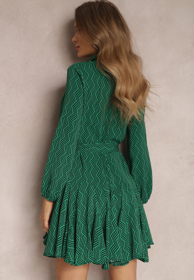 retro & icone Rochie Cămașă Verde Lelli