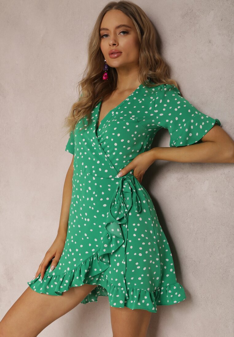 retro & icone Rochie Verde Thaelice