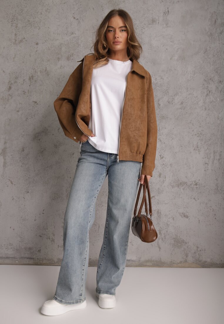 romee's Tricou Alb de Bumbac Oversize Neduna