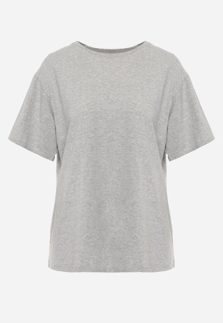 romee's Tricou De bumbac Gri Croi oversize Neduna
