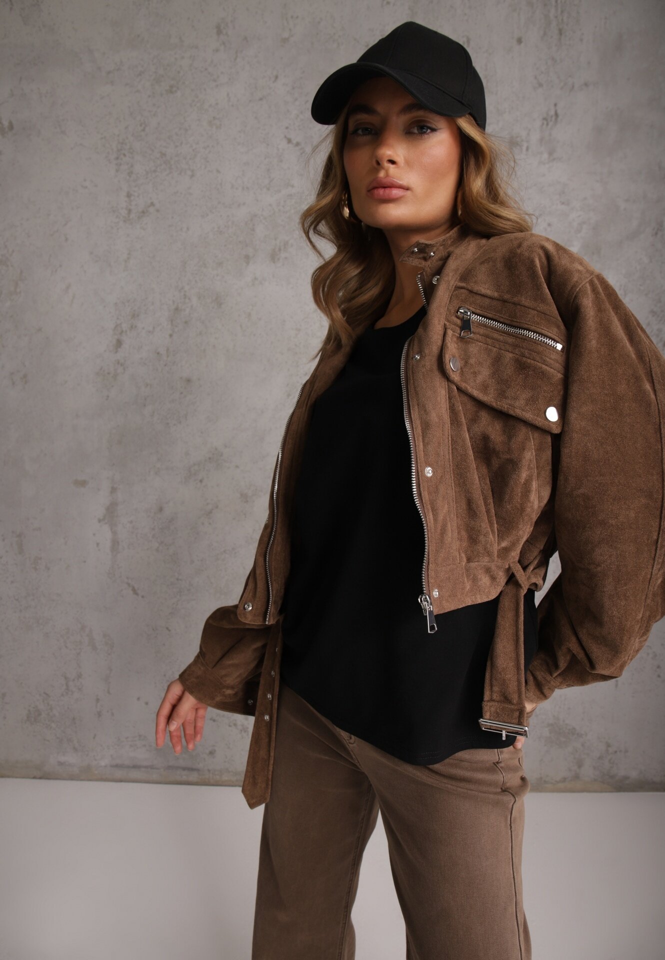 romee's Tricou Negru Basic Oversize din Bumbac Elusis