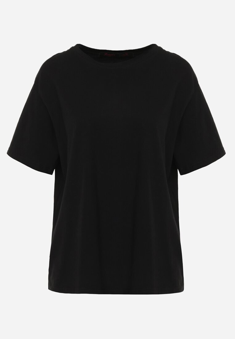 romee's Tricou Negru de bumbac oversize Neduna