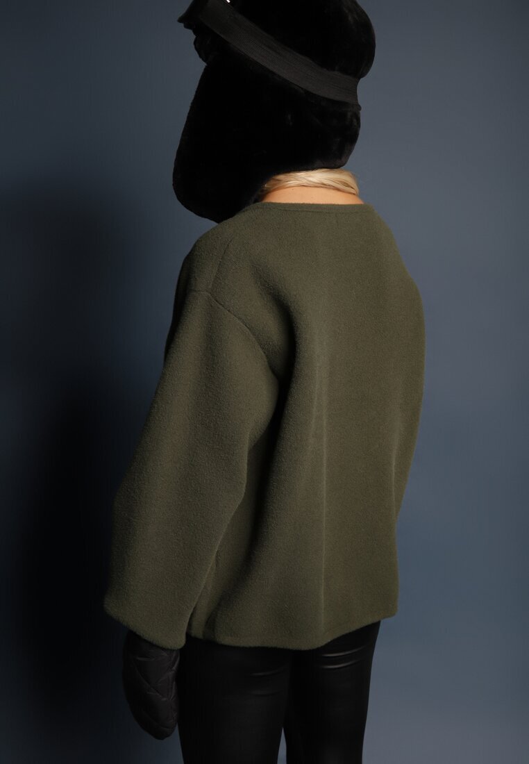 rosa Cardigan Verde Deschis din Viscoză Hanneth
