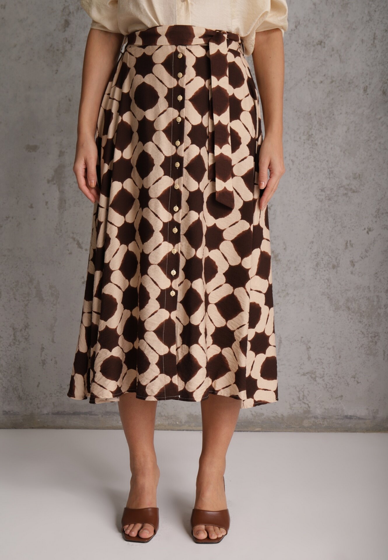 rosa Fustă Nesena Maro
