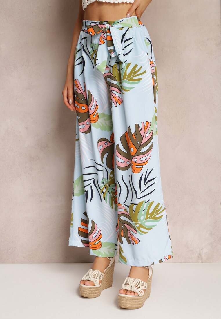 rosa Pantaloni albastru deschis largi Sofadia