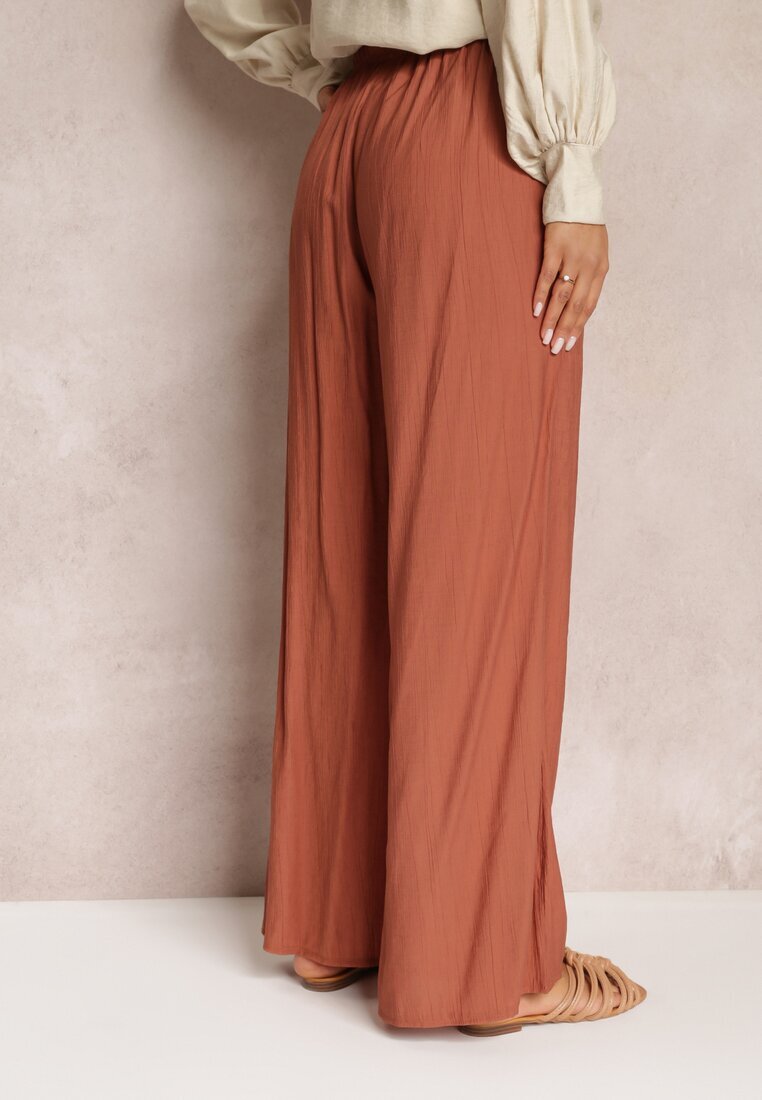 rosa Pantaloni Portocalii Textili cu elastic încrețit Pimpernel