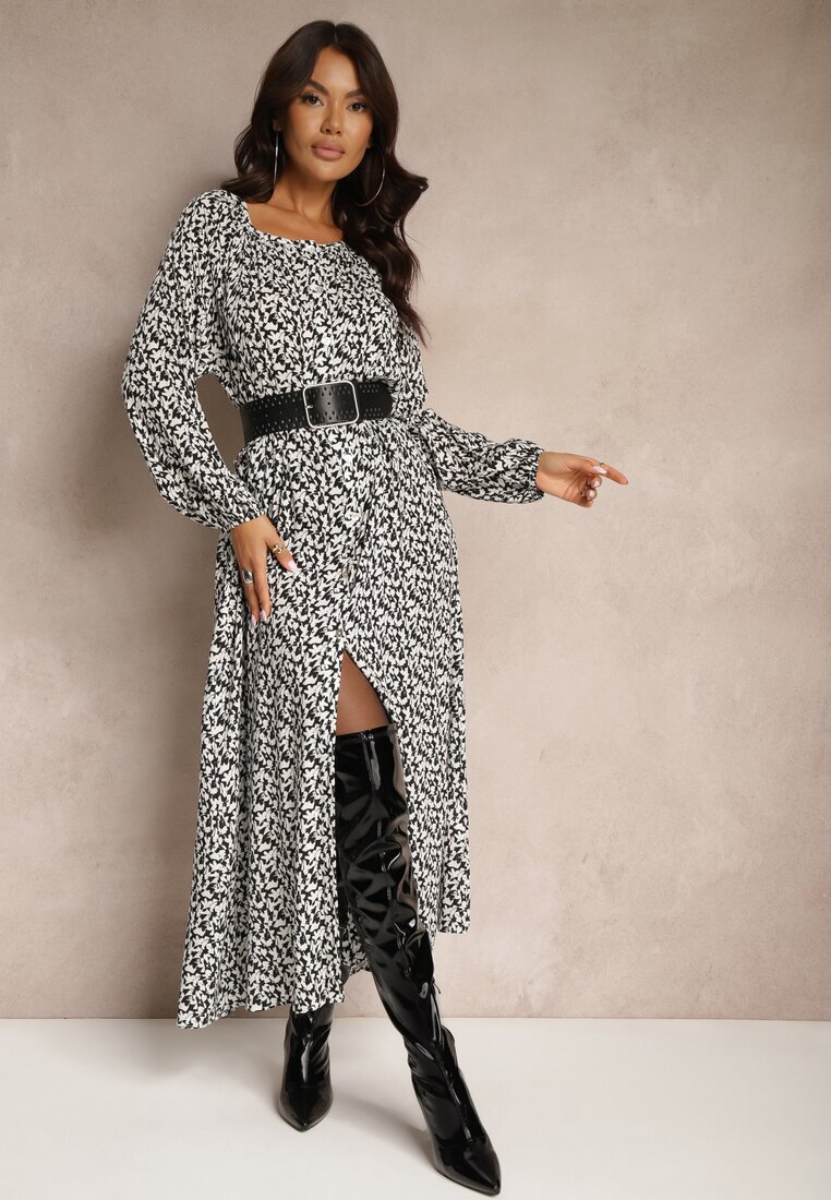 rosa Rochie Alb-Negru Hyrathe