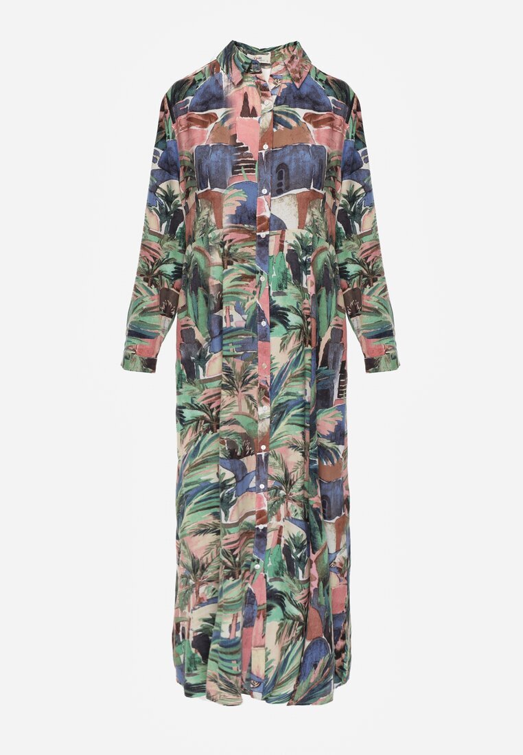 rosa Rochie Albastru-Verde Basomela