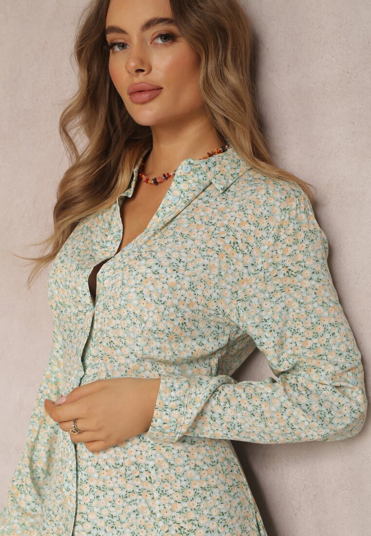 rosa Rochie Albastru-Verde Caeoreia