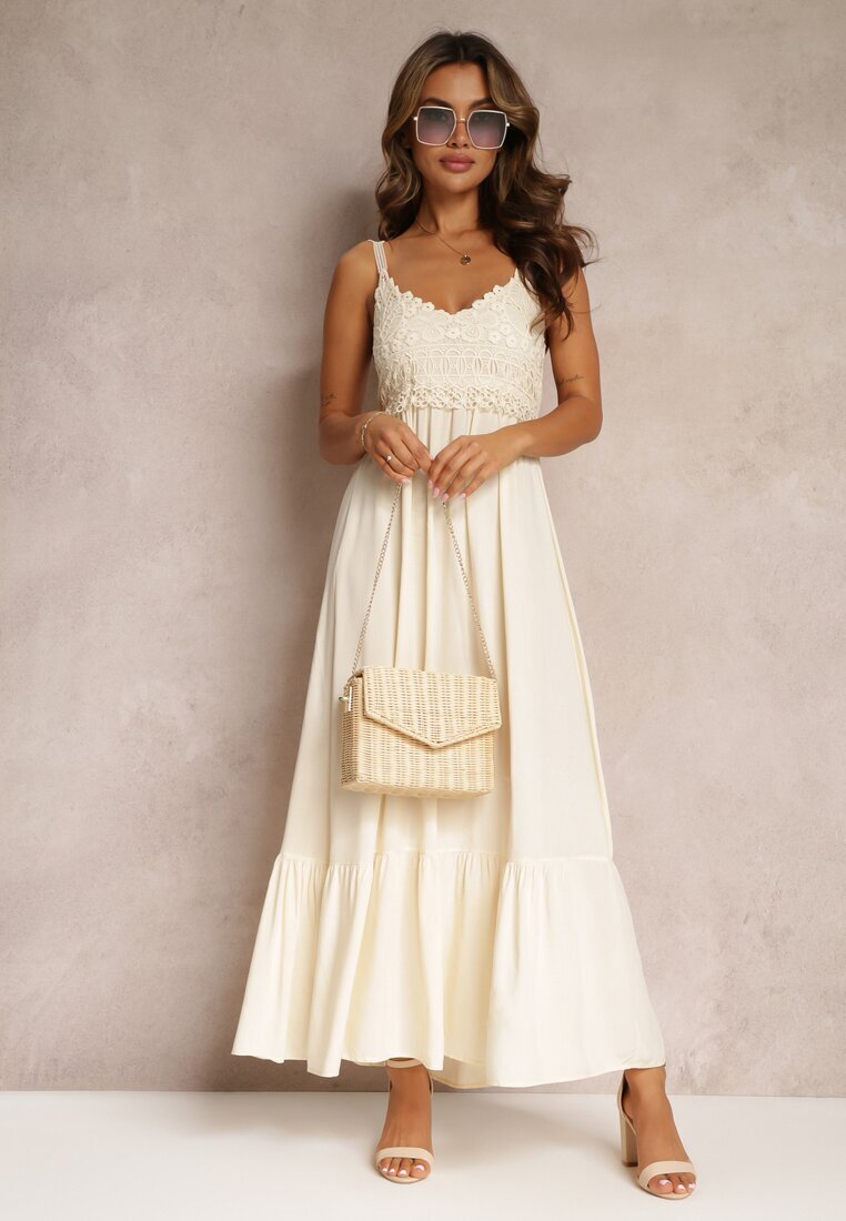 rosa Rochie bej Chryazire