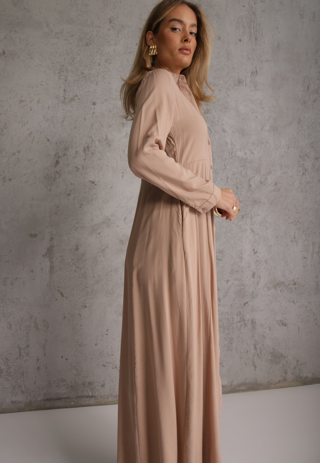 rosa Rochie Bej Hillcrest