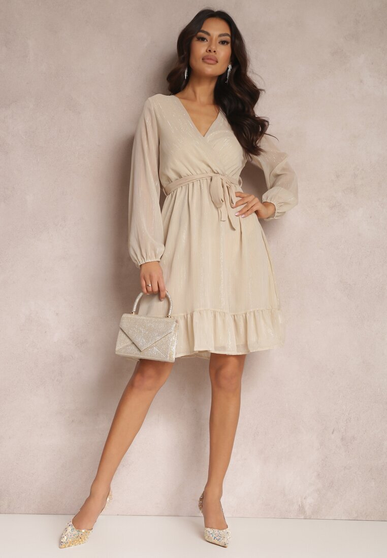 rosa Rochie Bej Iphina