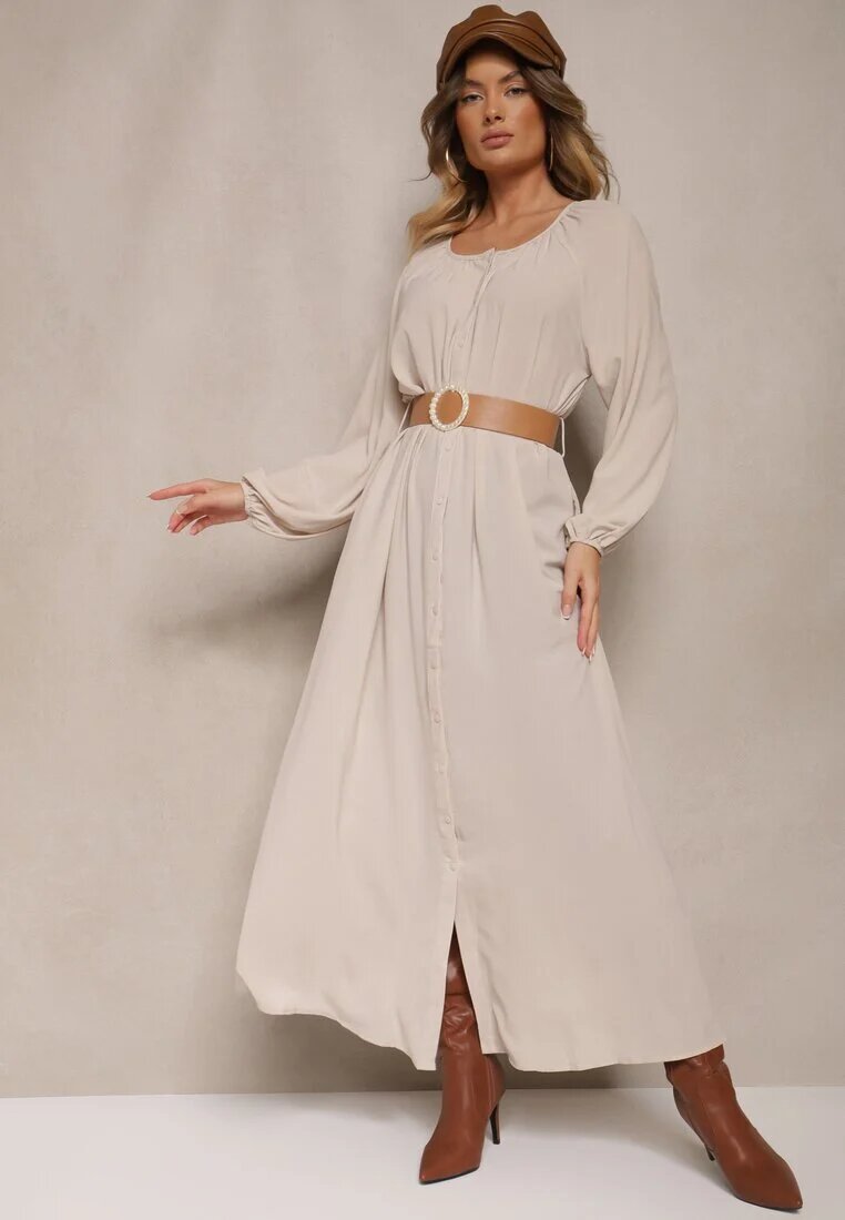 rosa Rochie Bej Palane