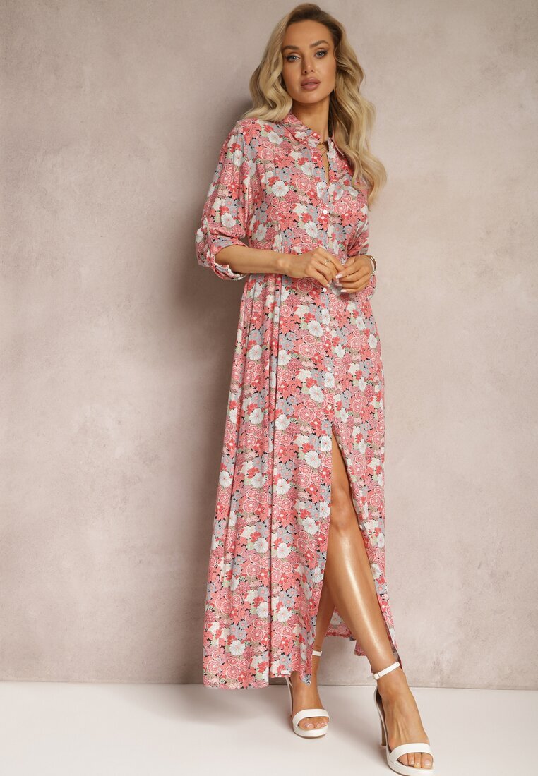 rosa Rochie Cămașă Roz-Roșu Castorius
