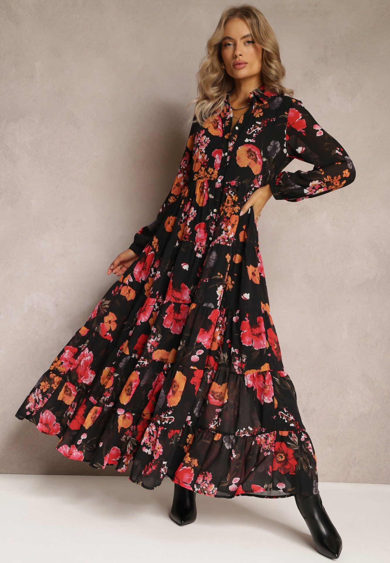 rosa Rochie Neagră Klymano