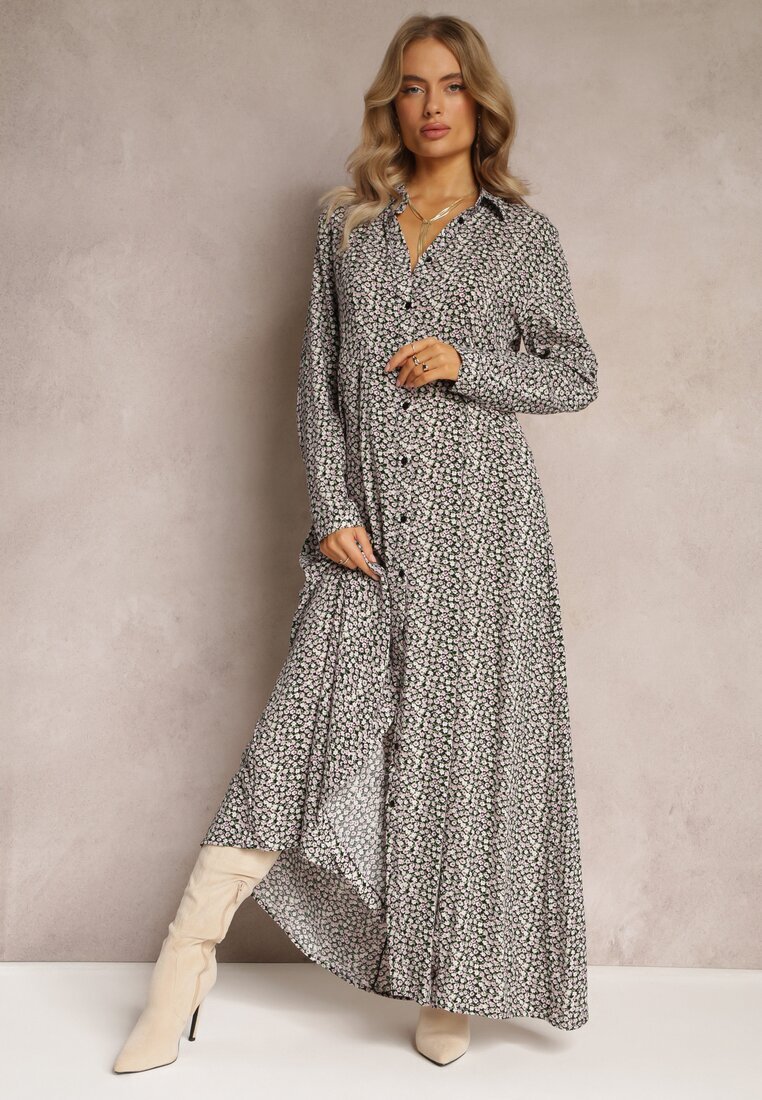 rosa Rochie Negru-Alb Chrysane