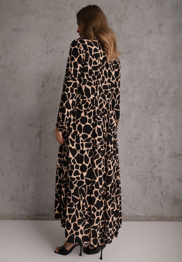 rosa Rochie Negru-Bej Metestra