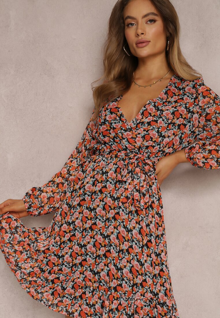 rosa Rochie Negru-Roșie Hellolea