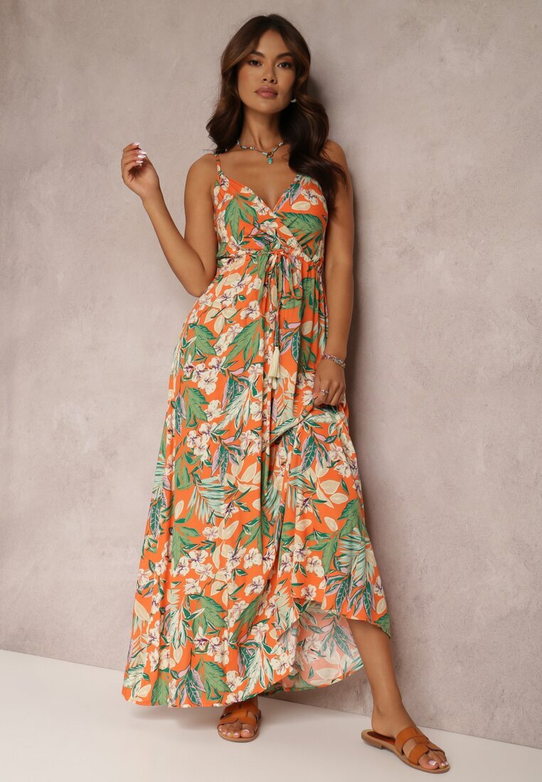 rosa Rochie Portocalie Nourane
