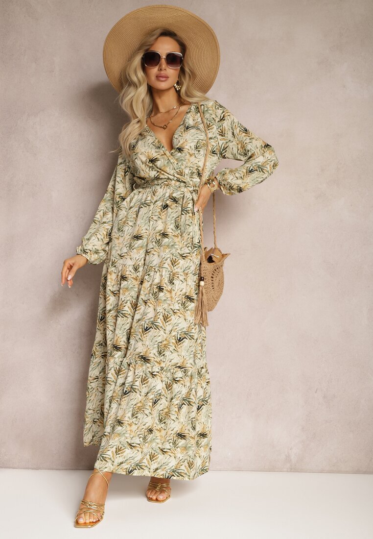 rosa Rochie Verde Petrecută Maxi Fisa
