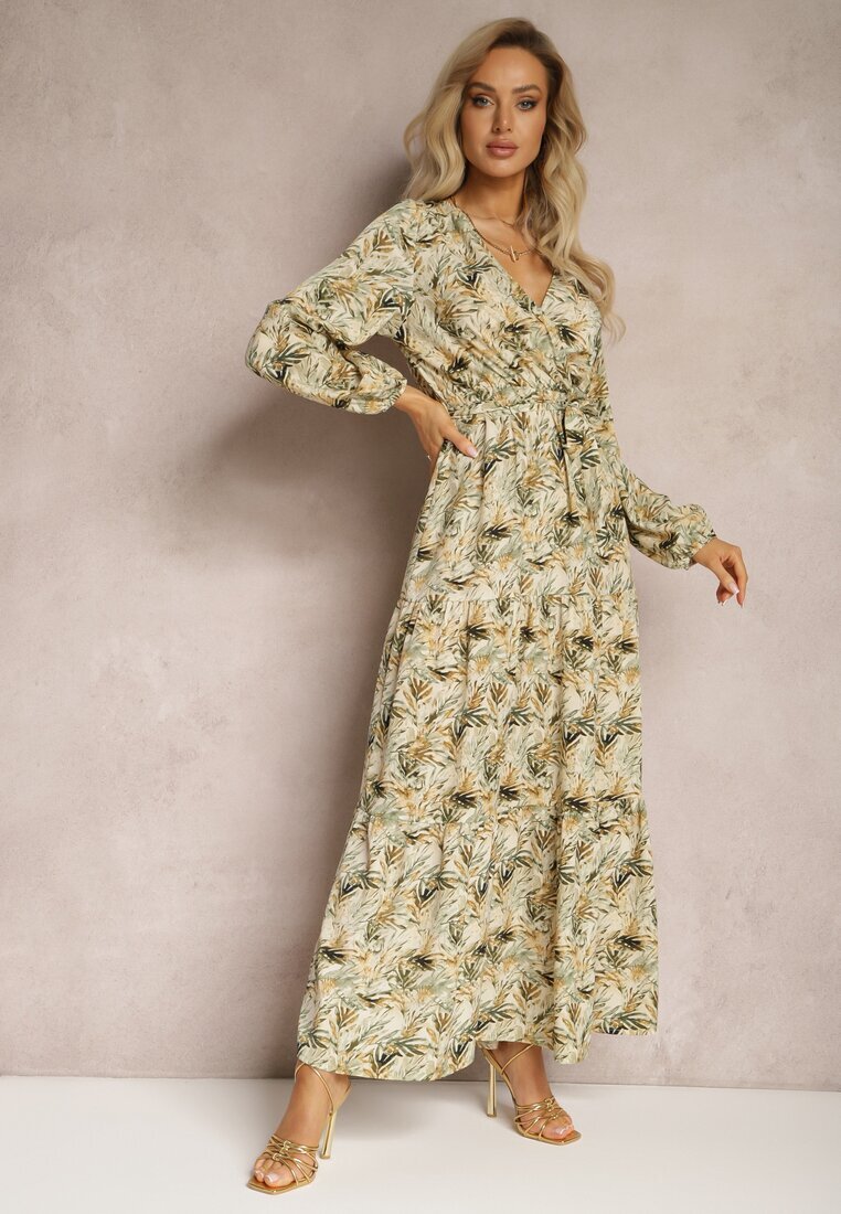 rosa Rochie Verde Petrecută Maxi Fisa